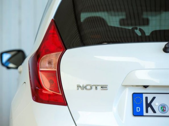 Detail am Nissan Note-Heck