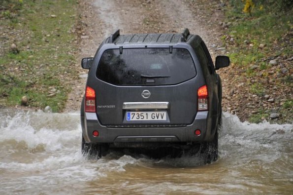 Heckpartie des Nissan Pathfinder 