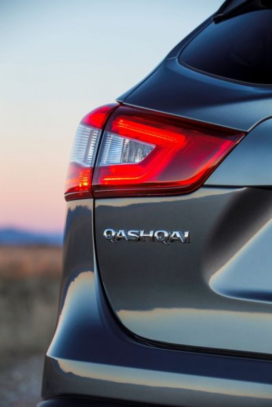 Detail am Heck des Nissan Qashqai