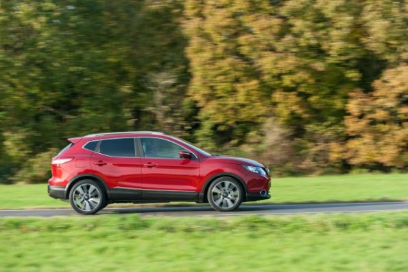 Seitenansicht des Nissan Qashqai