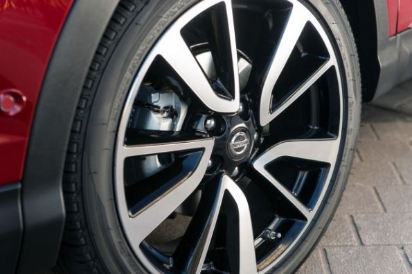 Detailaufnahme am Nissan Qashqai