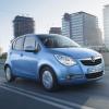 <p>Front- und Seitenpartie des Opel Agila</p>