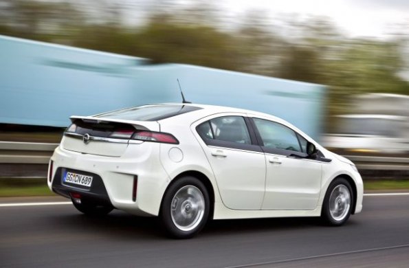 Heckpartie des Opel Ampera