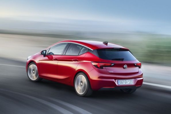 Die Heckpartie des Opel Astra