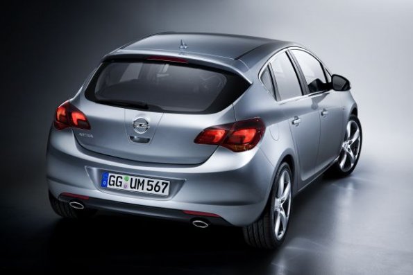 Heckansicht des Opel Astra