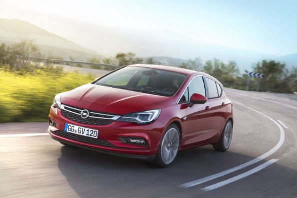 Frontansicht des Opel Astra