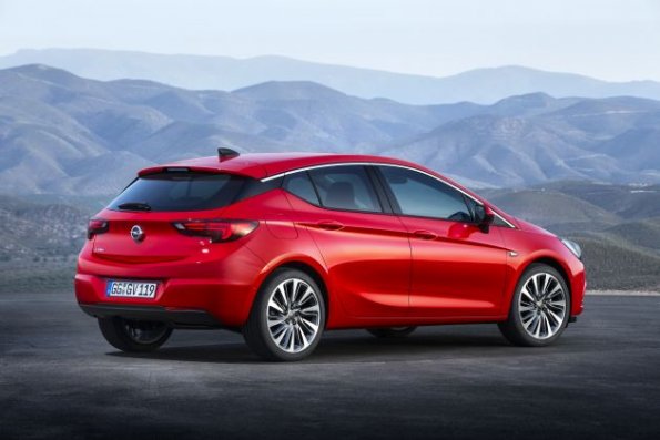 Heckpartie des Opel Astra