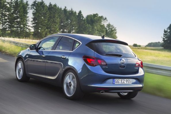 Die Heckpartie des Opel Astra