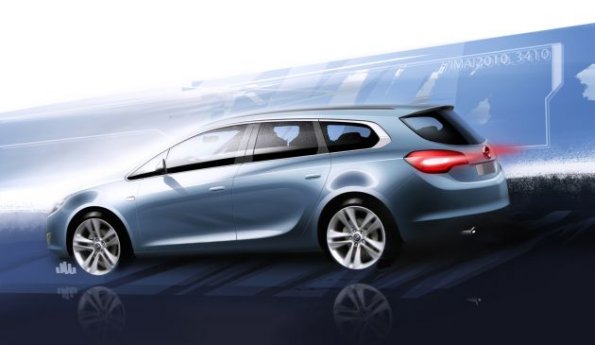 Seitenansicht des Opel Astra Sports Tourer