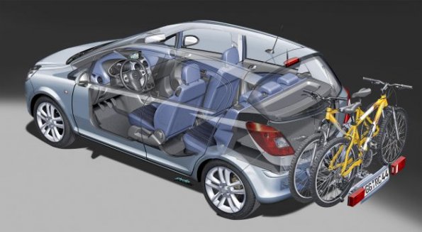 Eien schematische Darstellung des Opel Corsa