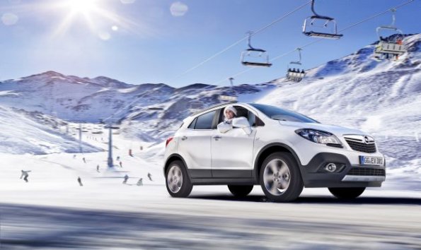 Front- und Seitenansicht des Opel Mokka