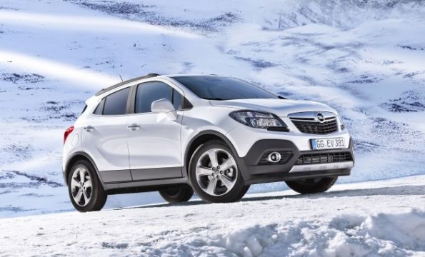 Front- und Seitenpartie des Opel Mokka