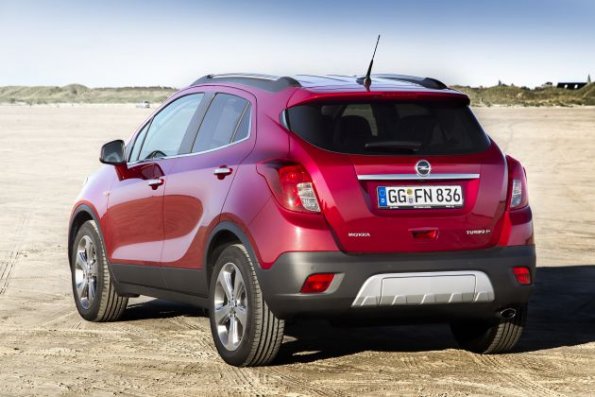 Das Heck des Opel Mokka