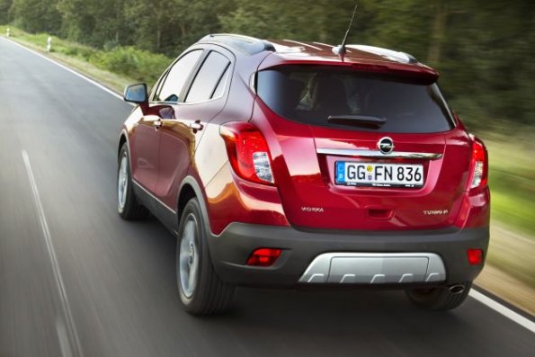 Der Opel Mokka in der Heckansicht