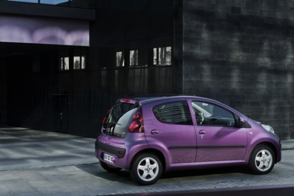 Heckpartie des Peugeot 107