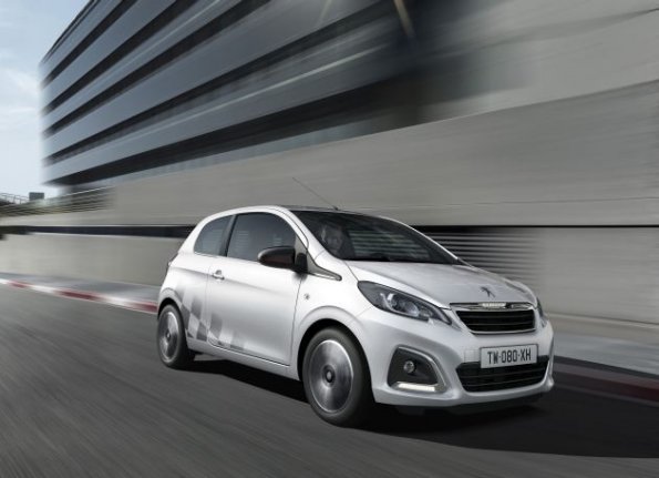 Front- und Seitenansicht des Peugeot 108