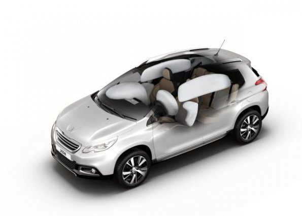 Die Airbags im Peugeot 2008