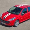 Das Sondermodell Peugeot 206+ Street Racing von schr&auml;g oben aufgenommen