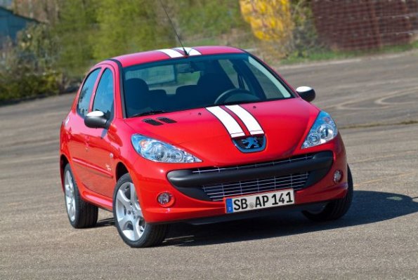 Frontansicht des Peugeot 206+ Street Racing