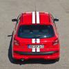 Das Peugeot 206+ Street Racing-Sondermodell aus der Heckperspektive