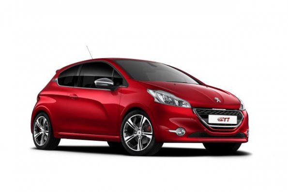 Ein feuerrotes Spielmobil - der Peugeot 208 GTi