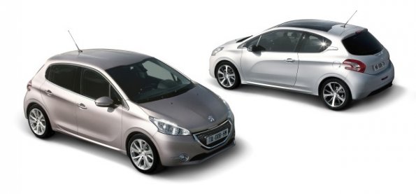 Peugeot 208: Front- und Heckansicht 