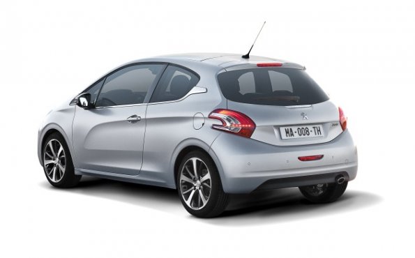 Die Heckpartie des Peugeot 208