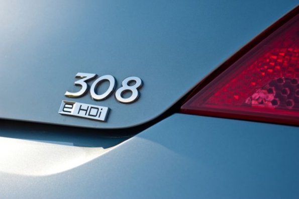 Detailaufnahme am Peugeot 308