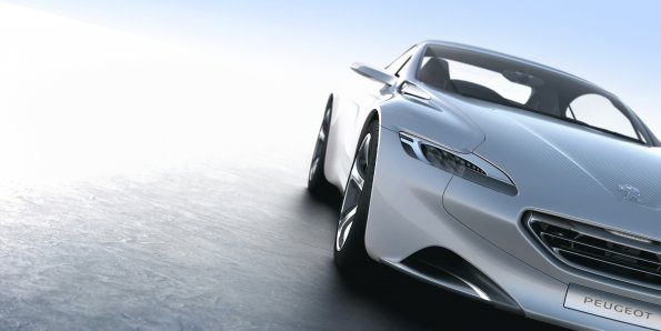 Frontansicht des Peugeot SR1 Concept Car