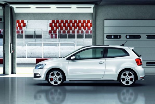 Seitenansicht des Volkswagen Polo GTI 2010