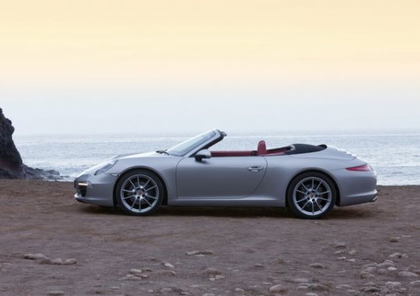 Die Seitenpartie des Porsche 911 Cabrio