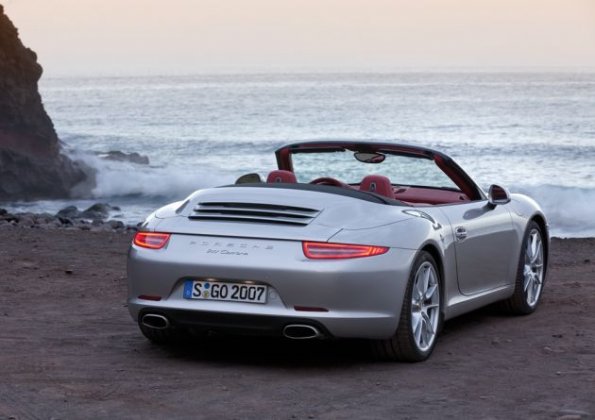 Die Heckpartie des Porsche 911 Cabriolet