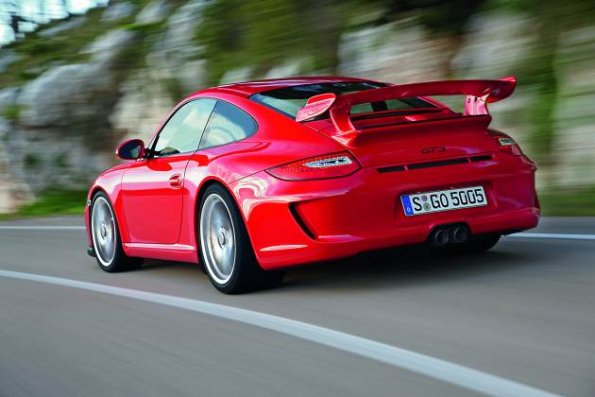 Heckansicht des Porsche 911 GT 3