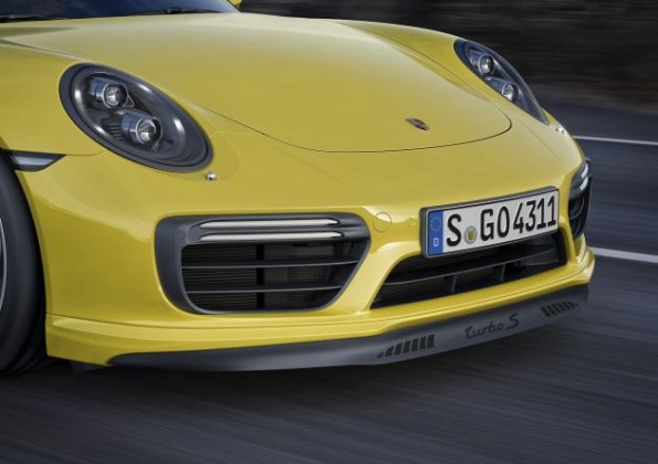 Nahaufnahme des Porsche 911 Turbo S Cabriolet