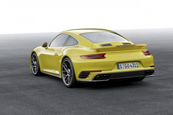 Die Heckpartie des Porsche 911 Turbo S Cabriolet