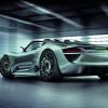 Heck- und Seitenperspektive des Porsche 918 Spyder