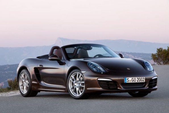 Front- und Seitenansicht des Porsche Boxster Cayman