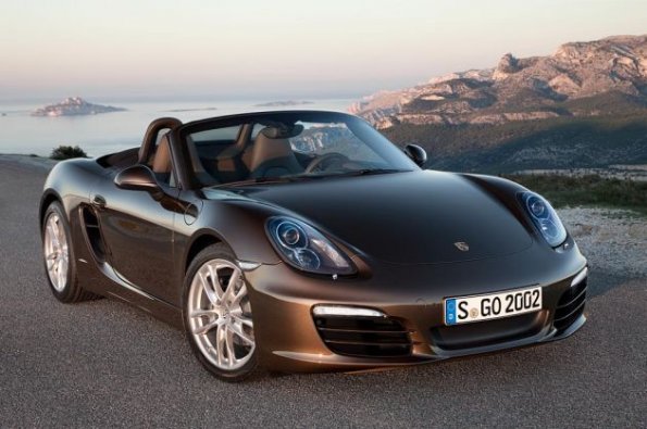 Front- und Seitenansicht des Porsche Boxster Cayman