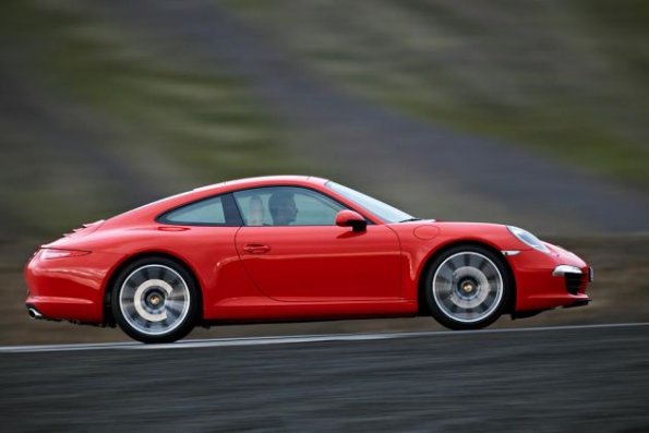 Die Silhouette des Porsche Carrera