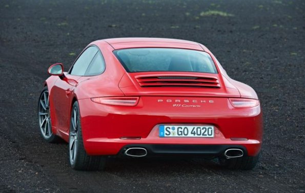 Das Heck des Porsche Carrera Coupé