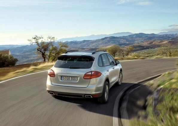 Die Heckansicht des Porsche Cayenne