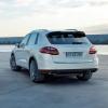 Die Heckpartie am Porsche Cayenne S Hybrid