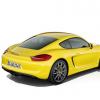 Heck- und Seitenansicht des Porsche Cayman S