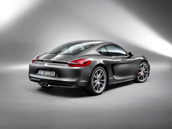 Die Heckpartie des Porsche Cayman S