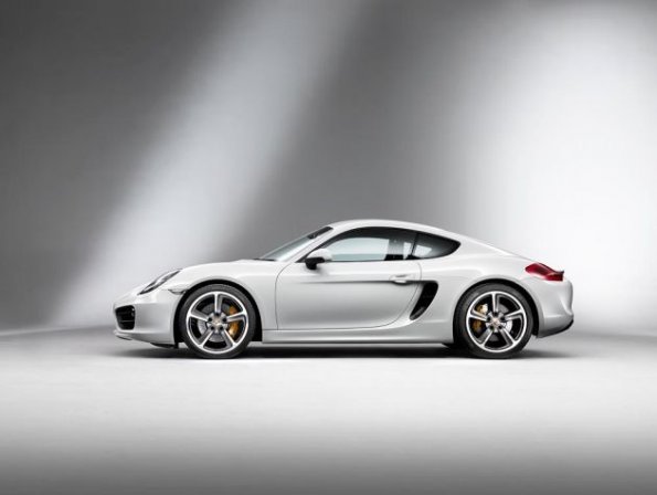 Die Silhouette des Porsche Cayman S