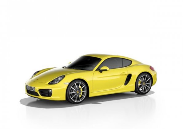 Die Seitenpartie des Porsche Cayman S