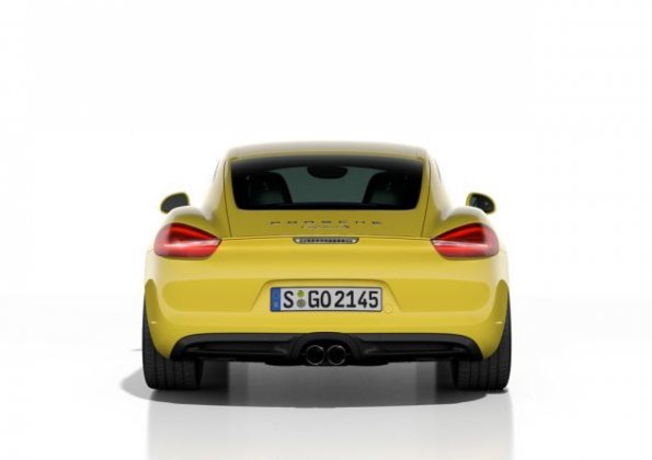 Der Porsche Cayman S von hinten aufgenommen