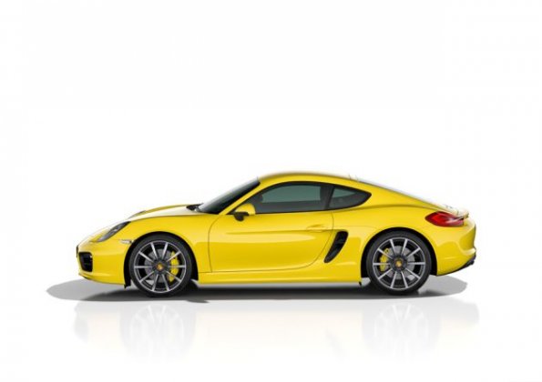 Die Silhouette des Porsche Cayman S