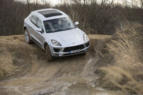 Querabfahrt mit dem Porsche Macan S Diesel