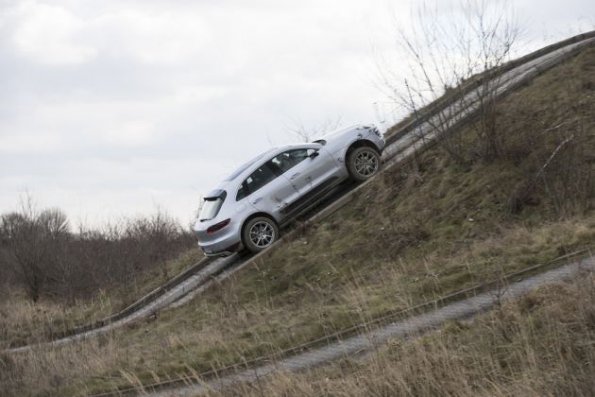 Der Porsche Macan S Diesel  im Gelände